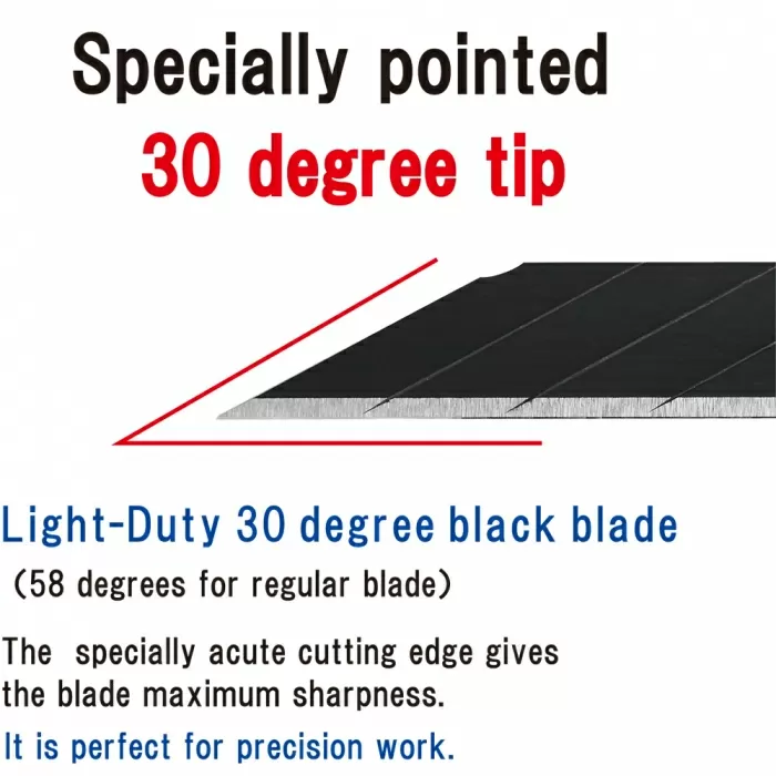 Резервен нож BA15P Black 30° 10бр/пакет | 10.8 лв.