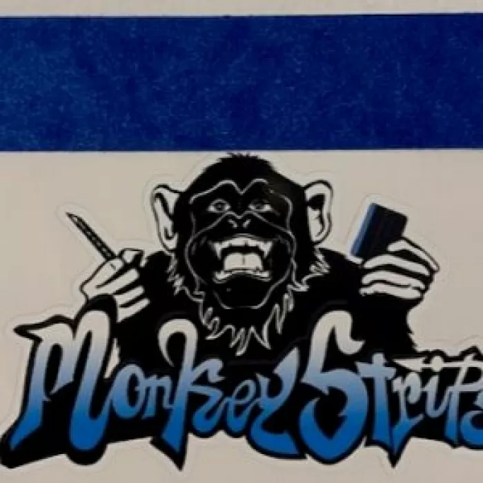 Филц за ракели Monkey Strips Blue | 3 лв.