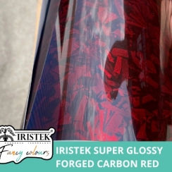 IrisTek Super Glossy Forged Carbon Red 1.52/15.5m - 496 IrisTek Super Glossy Forged Carbon Red 1.52/15.5m